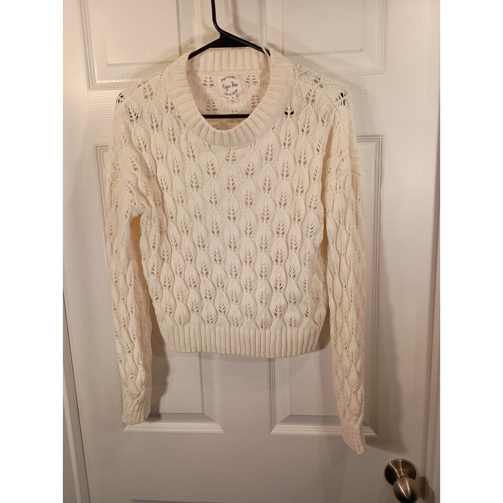Hippie Rose Sweater Size M Creme